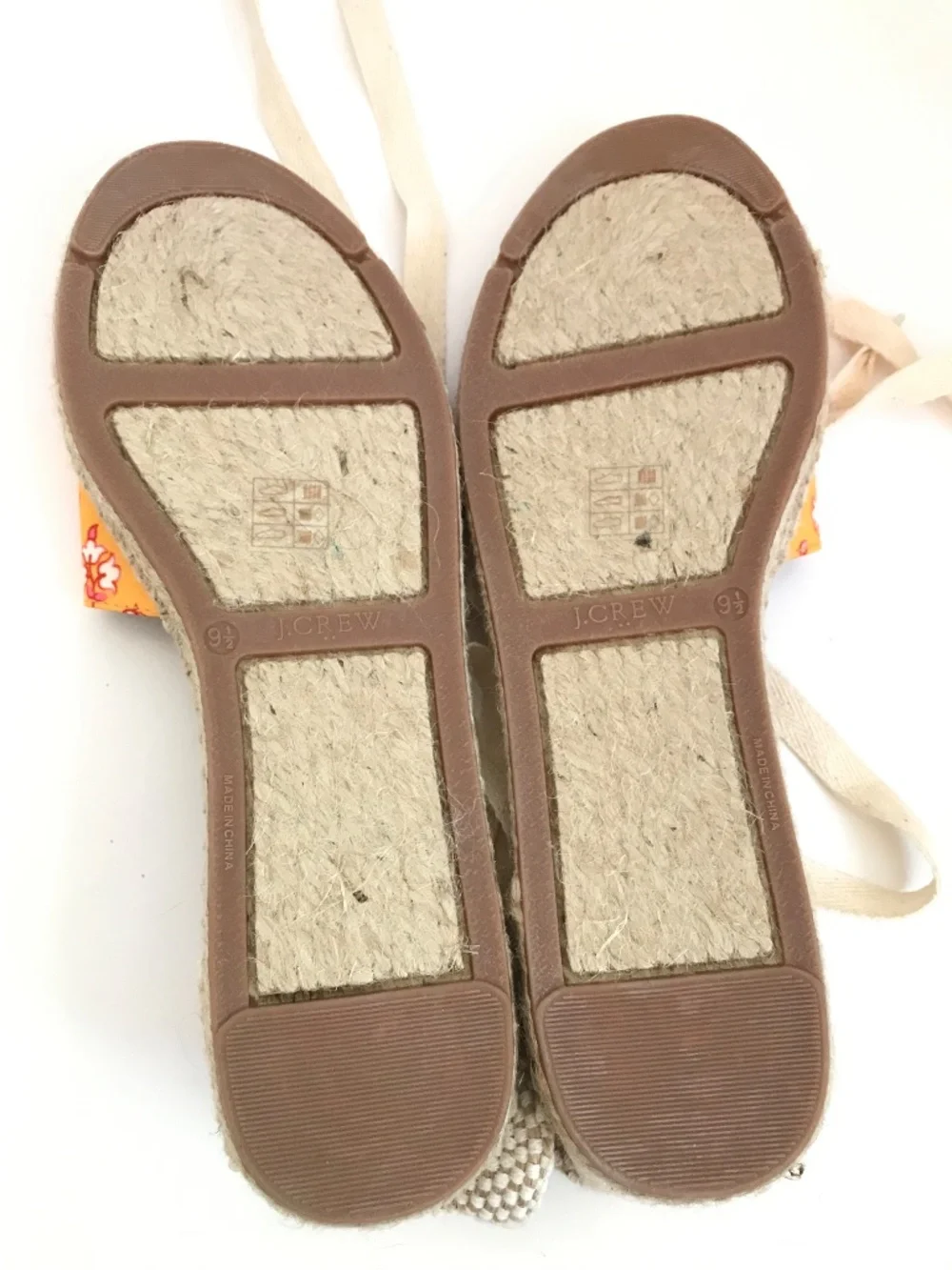 J. CREW FACTORY Ankle Wrap Espadrille Sandal Size 9.5
